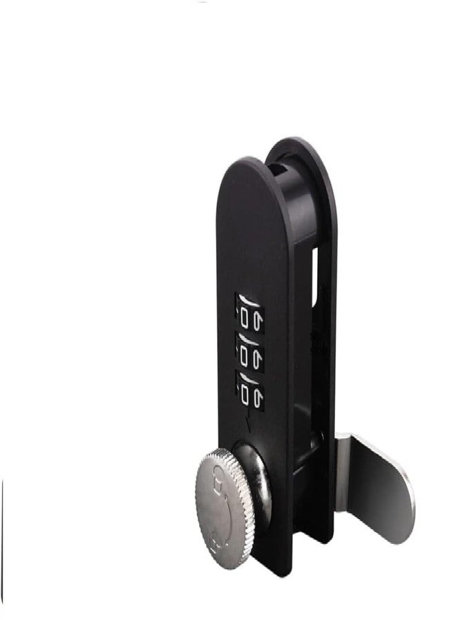 Portible قفل ومزلاج محمول بثلاثة أرقام | درج بكلمة مرور بدون مفتاح لخزائن الملفات المكتبية، وخزانة الملفات، وخزانة التخزين، وصندوق التخزين، والاستخدام المنزلي. خزانة أمان ميكانيكية دوارة برقم سري، وخزانة، وصندوق تخزين، وخزانة ملابس. - Image 1